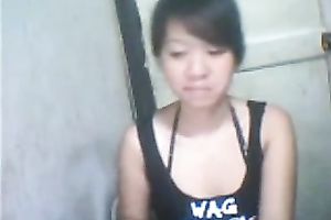 Palatable Malay hottie teasing me with her admirable love melons