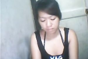 Palatable Malay hottie teasing me with her admirable love melons