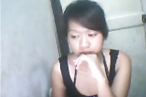 Palatable Malay hottie teasing me with her admirable love melons