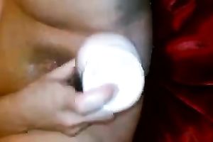 Slutty milf acquires her juicy cunt toyed by me in homemade clip