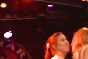 Young stylish ladies show off their goodies on livecam