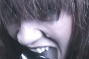 Two non-professional harlots engulf a black guy's weiner in a car