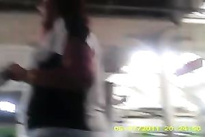 This large butted doxy has no idea she is being recorded