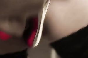 Close up solo with my glamorous GF rubbing her billibongs and twat