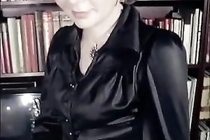 Three lesbo lustful woman lovely every other with double sex toy