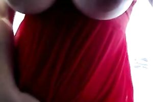 Showing off my big natural breasts and engulfing my fingers