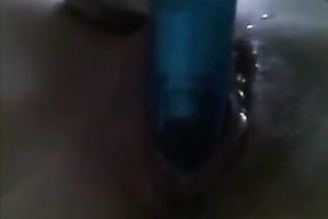 Stunning homemade solo with me toying my incredibly soaked bawdy cleft