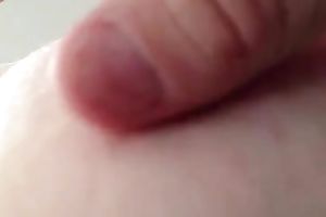 My hairy wet crack and gorgeous pink nipples filmed closeup