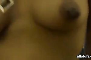 Firsky hoe straddles her BF on top and then goes down on him