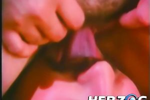 Two doxies give a double oral stimulation and show their cock-riding skills