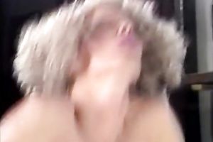 Spunky blond with biggest marangos lets her paramour take control of sex