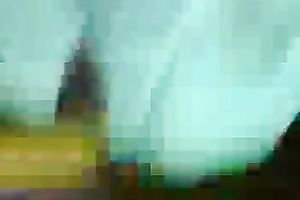 Horny legal age teenager with large natural meatballs knows how to give a great oral sex