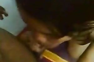 Horny legal age teenager with large natural meatballs knows how to give a great oral sex