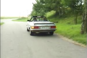 Busty brunette hair cheating wife gives head outdoors and receives fucked at abode