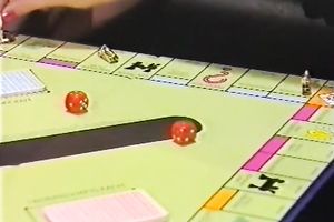 Naughty playgirl gives oral-sex sitting below the table