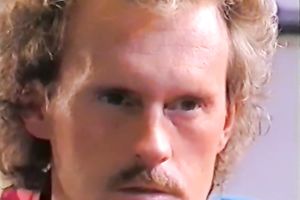 Naughty playgirl gives oral-sex sitting below the table