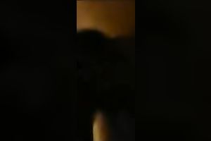 Busty black skin prostitute films me cumming on her titts