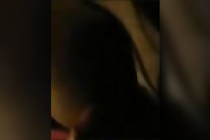 Busty black skin prostitute films me cumming on her titts