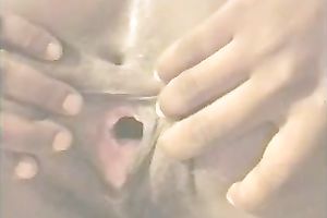 My swarthy queen widens her a-hole cheeks apart to show her love holes