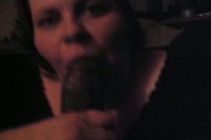 Busty Slut Sucks Cock, Gets Cum In Eye And Swallows Every Drop