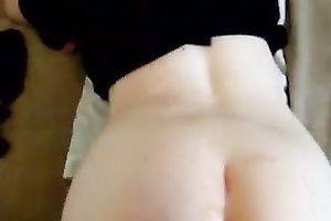 Barely Jamming Monster Dark Boner Into Her Tight, Constricted Gap