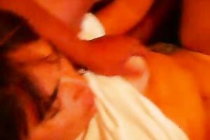 Babe Moans As Black Stud Rubs Her Soaking Pussy In Wild Threesome