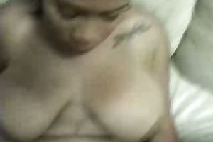 Heavily-Endowed Black Babe With Massive Jugs Gets Intensely Hammered