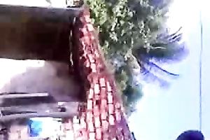 Sultry Wife Greedily Deepthroats Massive Cock Outdoors On Filthy Daybed