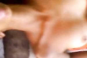 Sultry Wife Greedily Deepthroats Massive Cock Outdoors On Filthy Daybed