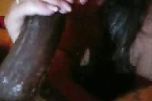 Curvy Slut Devouring Big Black Cock With Her Hungry Lips