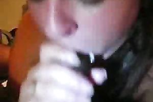 Curvy Slut Devouring Big Black Cock With Her Hungry Lips