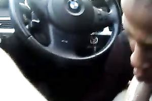 Horny Wife Gives Sloppy Car Blowjob And Swallows Every Drop