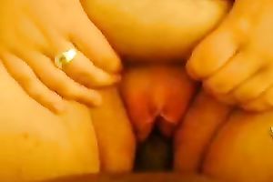 Chubby Babe Stretches Her Pussy Wide For A Thick Black Cock