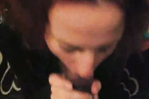 Busty Babe Gags On A Thick Black Cock