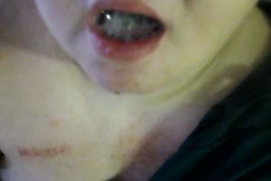 Horny Chubby Wife Greedily Sucking On A Thick Black Cock