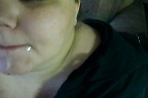 Horny Chubby Wife Greedily Sucking On A Thick Black Cock