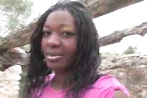 He Watches His Black Hotwife Getting Pounded Hard Outdoors