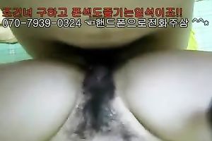 Petite hooker from Korea has a very taut and unshaved cunt