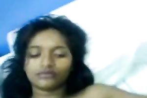 Young Desi black skin girlfriend blows my hairy dick