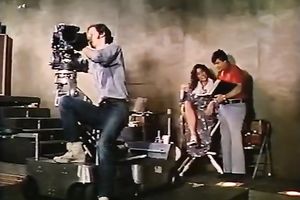 Two voluptuous retro sluts please one favourable man and play with his balls