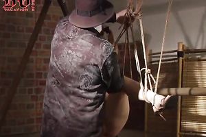 He takes off her petticoat and pulls up her shirt to flash her love bubbles