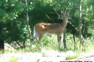 Amateur legal age teenager girlfriend sucks and bonks outdoor