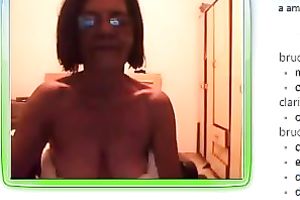 Old granny in glasses bonks her limp snatch with vibrator