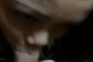 Horny girl sucks my boner and appears to be to have a fun it a lot
