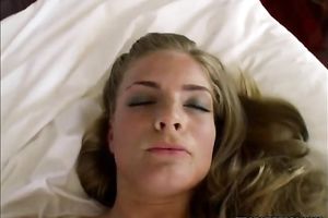 Awesome blonde shows her irrumation and dick-riding skills