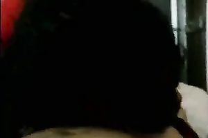 Curly haired Latina trollop knows exactly how to engulf a rod