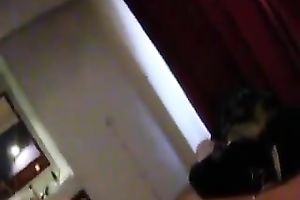 Slutty whore in bodystocking rides me in reverse cowgirl position