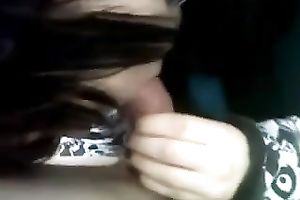 My fleshly emo GF gives me a oral pleasure and handjob combo outdoors