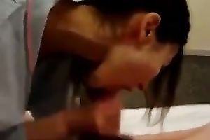 This perverted Japanese slut is fine at giving blowjobs