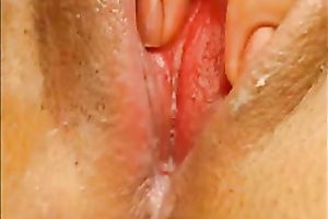 Shaved cookie pie of my sexy wife filmed closeup on webcam
